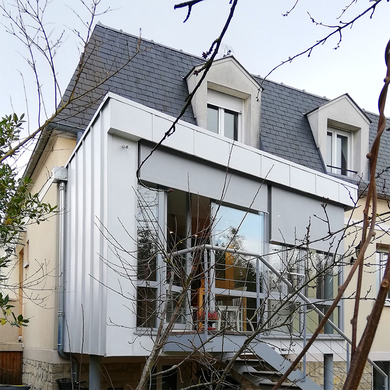 extension zinc pilotis