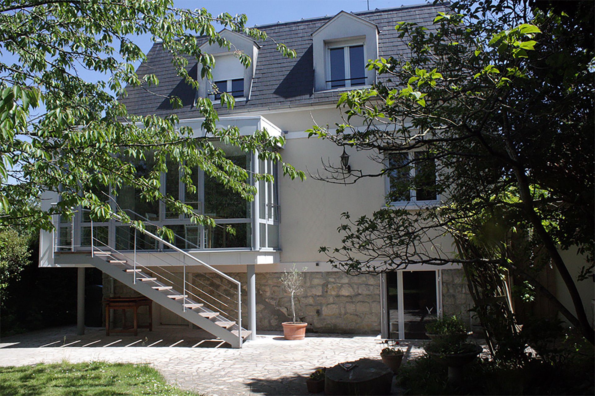 extension sur pilotis cuisine