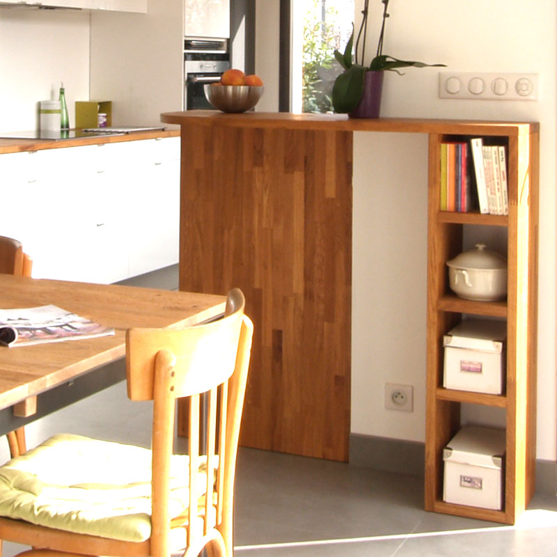 meuble bar bois chêne